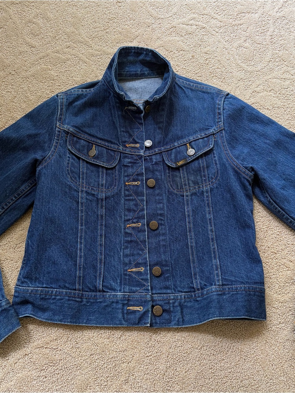 Lee Dark Blue Denim Jean Jacket Small